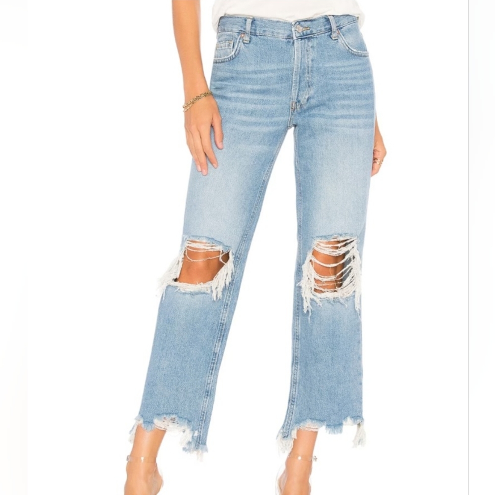 Free People High-Waisted Jeans
